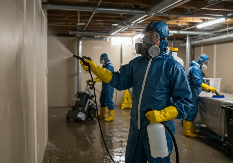Basement Sanitization and Antimicrobial Treatment process in Pleasant Grove, UT