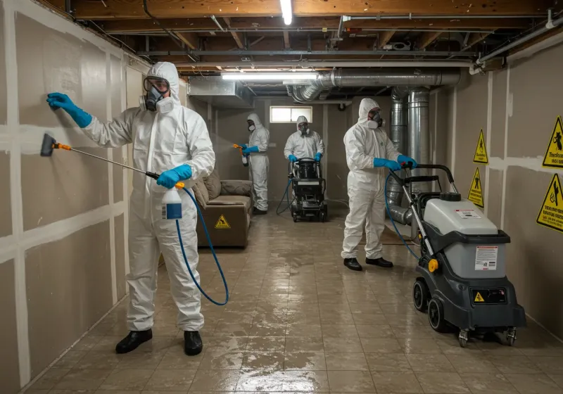 Basement Moisture Removal and Structural Drying process in Pleasant Grove, UT